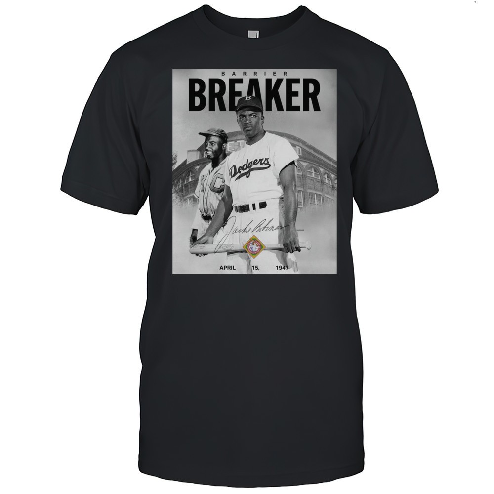mlb-los-angeles-dodgers-barrier-breaker-april-15-1947-signature-poster-t-shirt-xd22bmi6 MLB Los Angeles Dodgers Barrier Breaker April 15 1947 Signature Poster T-shirt