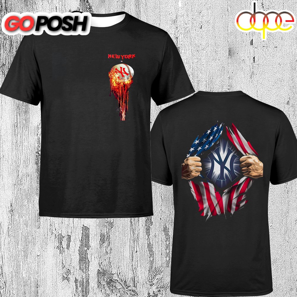 MLB New York Yankees Fire Independence Day Unisex T-Shirt