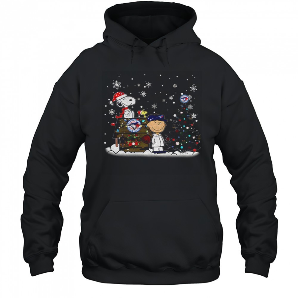 MLB Toronto Blue Jays Snoopy Charlie Brown Christmas Baseball Commissioners Trophy shirt
