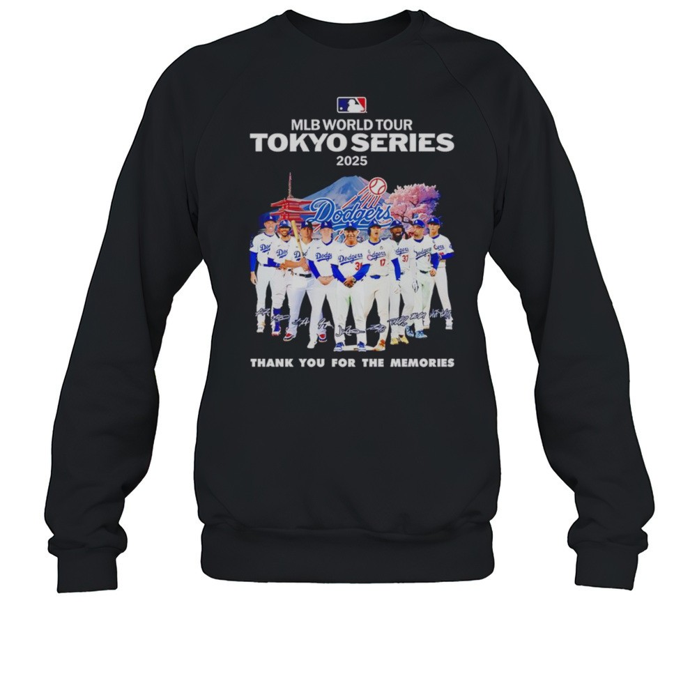 MLB World Tour Tokyo Series 2025 Los Angeles Dodgers Thank You For The Memories Shirt