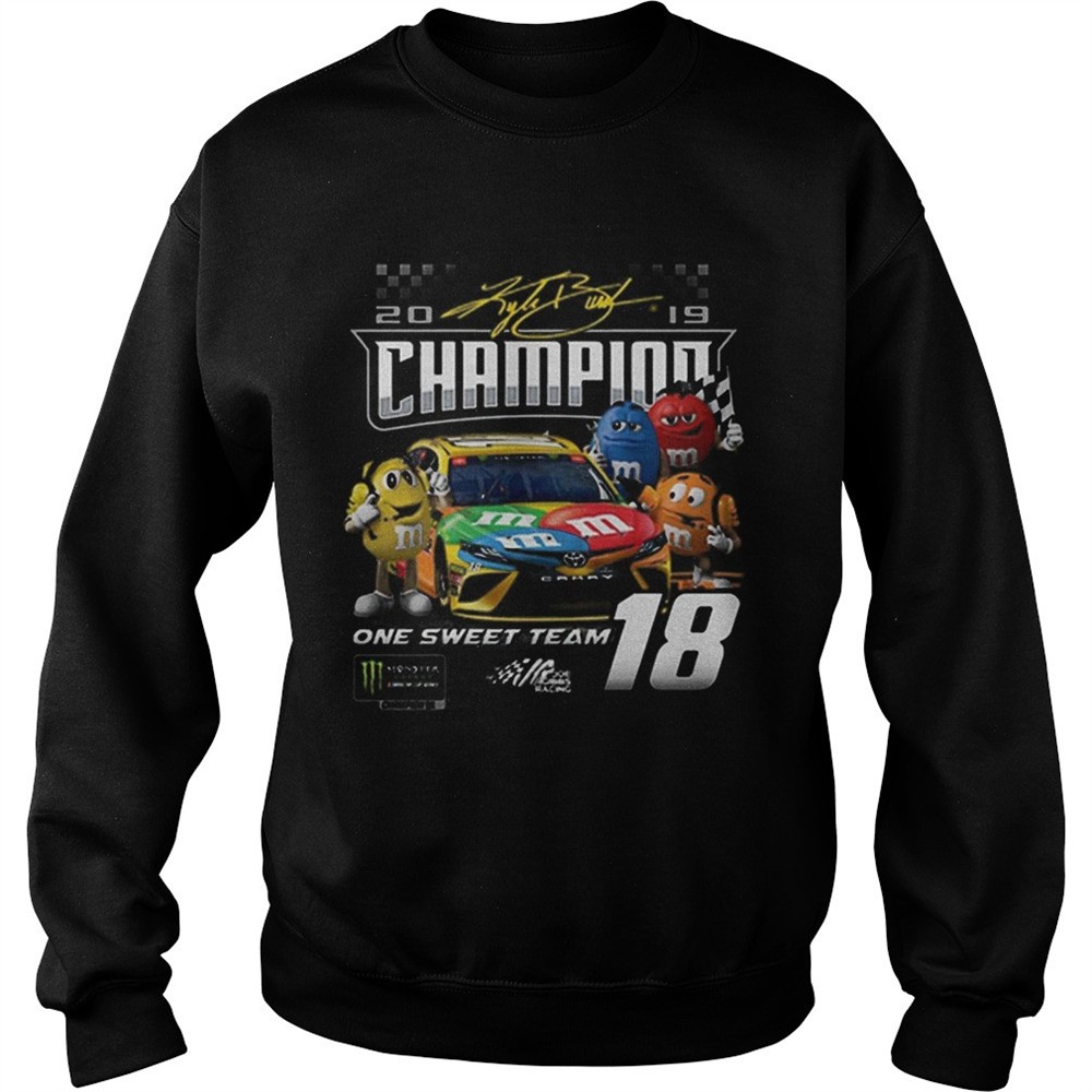 MMs Kyle Busch Joe Gibbs one sweet team signatures shirt