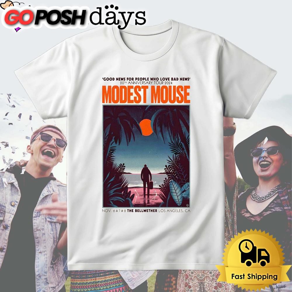 Modest Mouse Tour The Bellwether Los Angeles, Ca Nov 6-8 2024 T Shirt