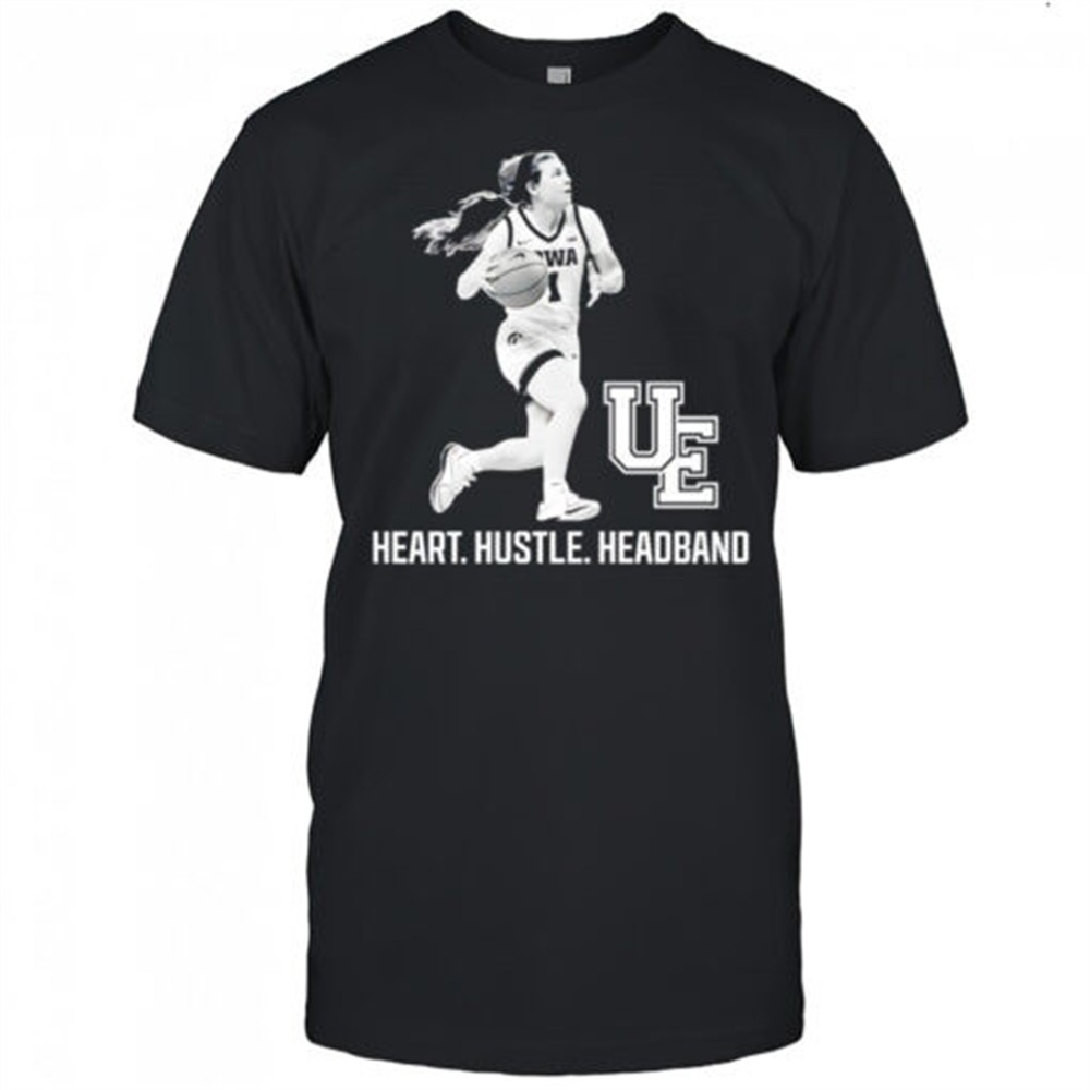 Molly Davis Iowa Hawkeyes womens basketball UE heart hustle headband shirt