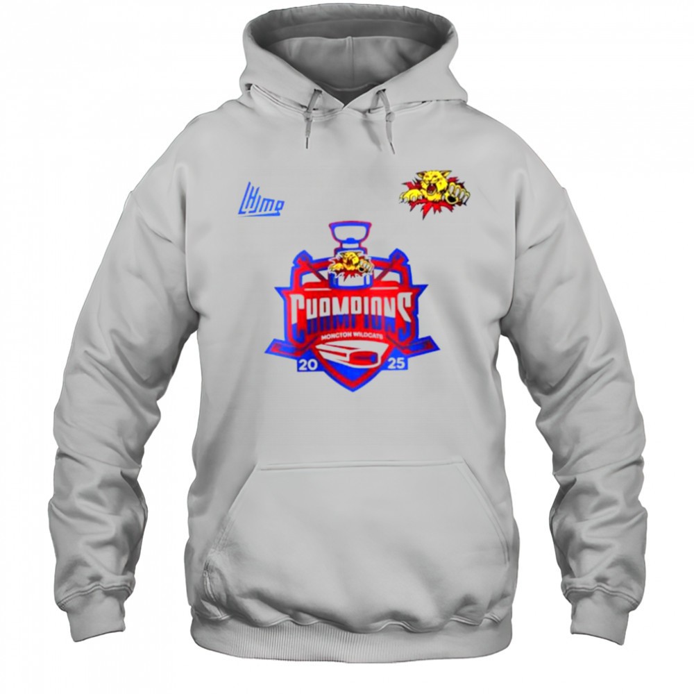 Moncton Wildcats Quebec Maritimes Junior Hockey League Champions 2025 shirt