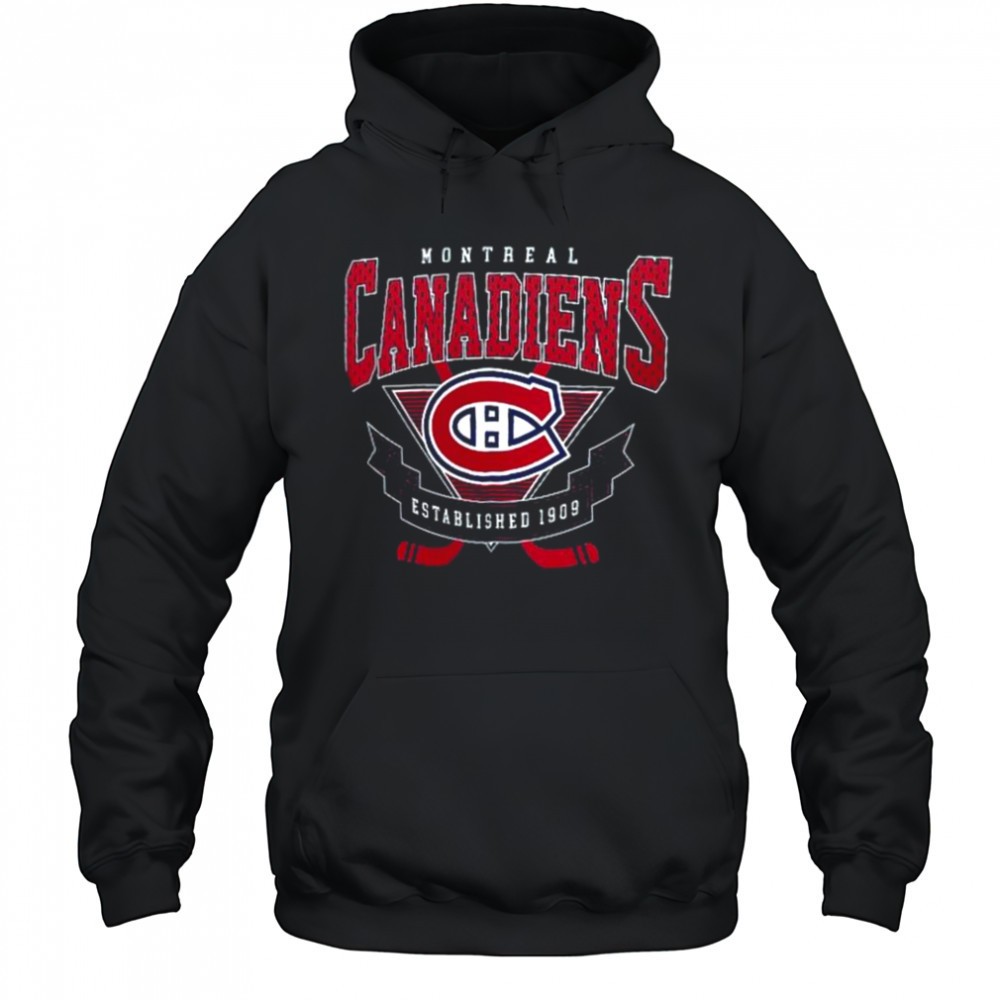 Montreal Canadiens Established 1909 Team Logo Graphic T Shirt
