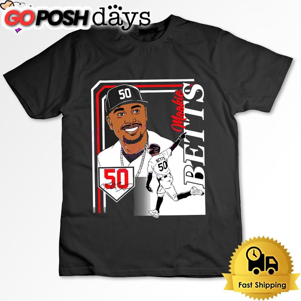 Mookie Betts Collage Frame Los Angeles Dodgers T Shirt