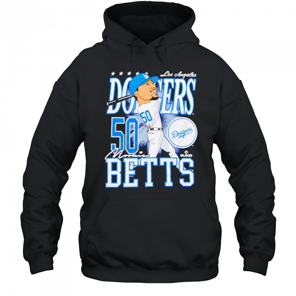 Mookie Betts Los Angeles Dodgers Caricature Player shirt