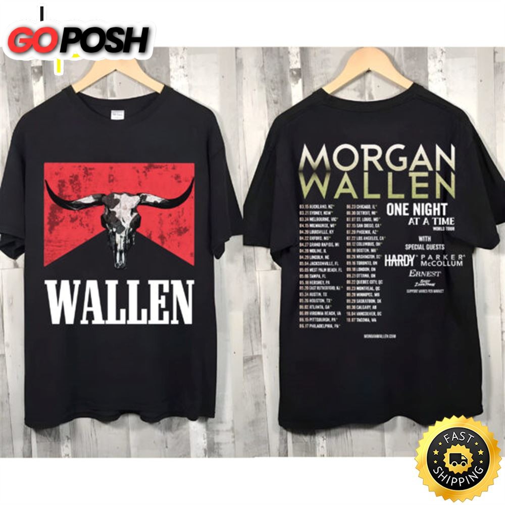 Morgan Wallen World Tour 2023 One Night At A Time T-shirt