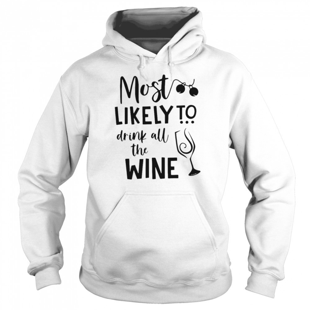 Most Likely To Drink All The Wine Shirt