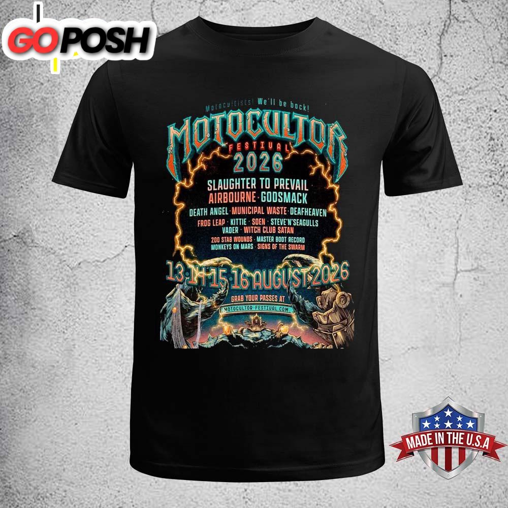 Motocultor Festival 2026 Motocultists We Will Be Back Lineup In Carhaix France Unisex T-Shirt