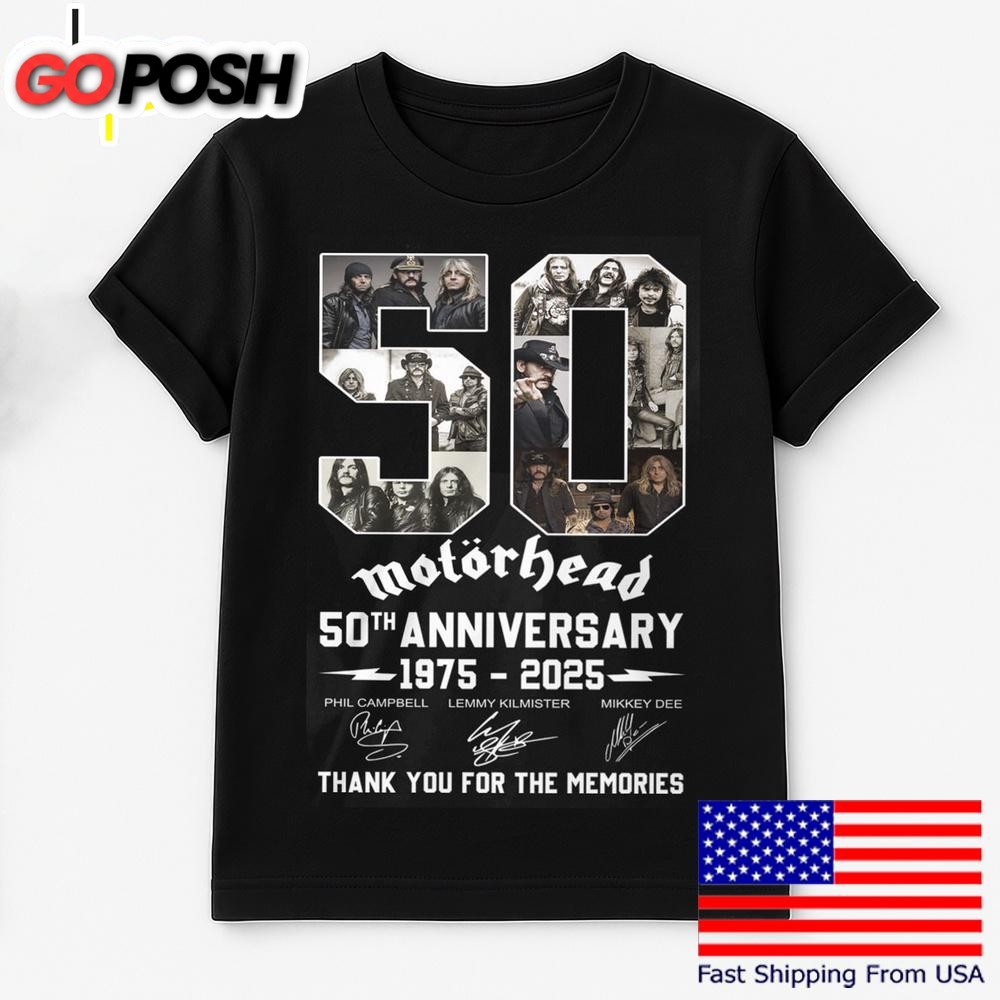 Motorhead 50Th Anniversary T Shirt
