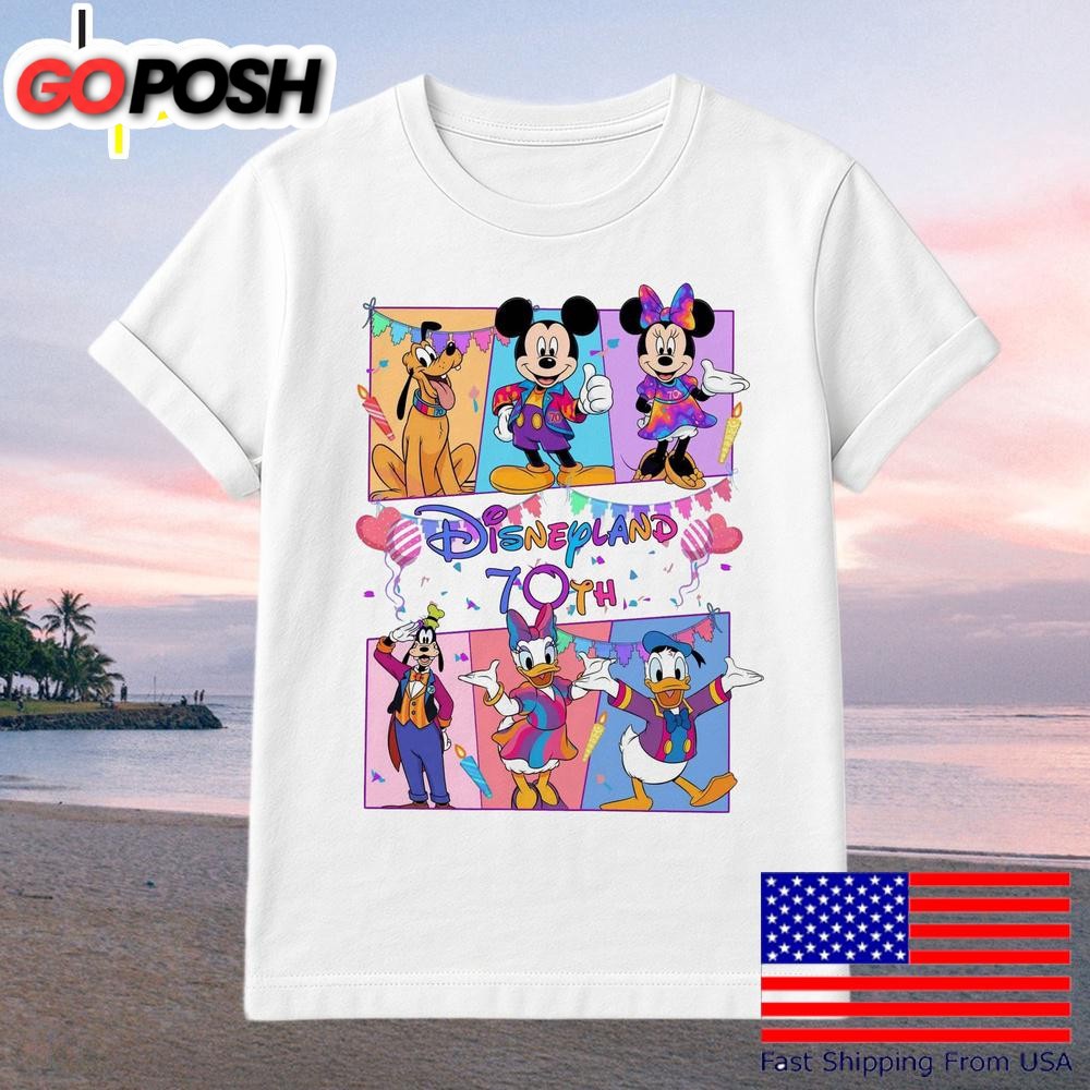 Mouse And Friends 70th Anniversary Celebration Magic Kingdom T-Shirt