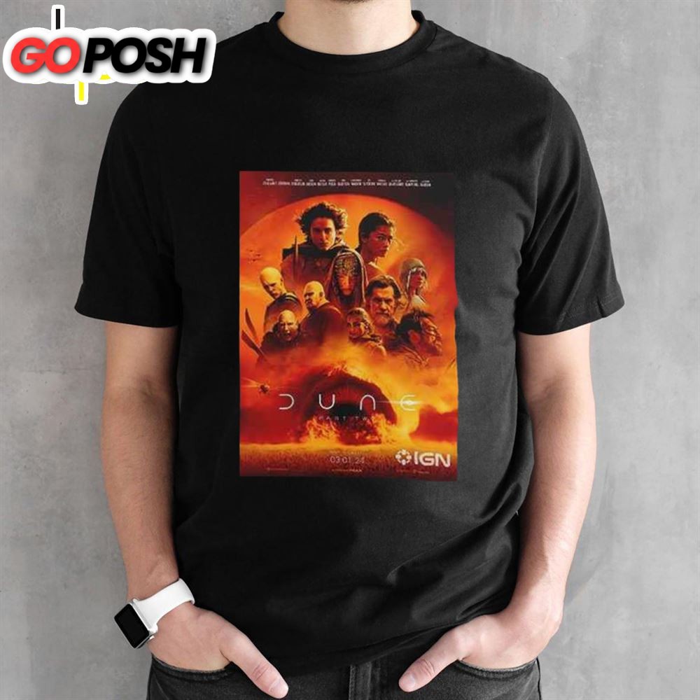 Movie Dune Part Two Of Timothee Chalamet 2025 T-Shirt