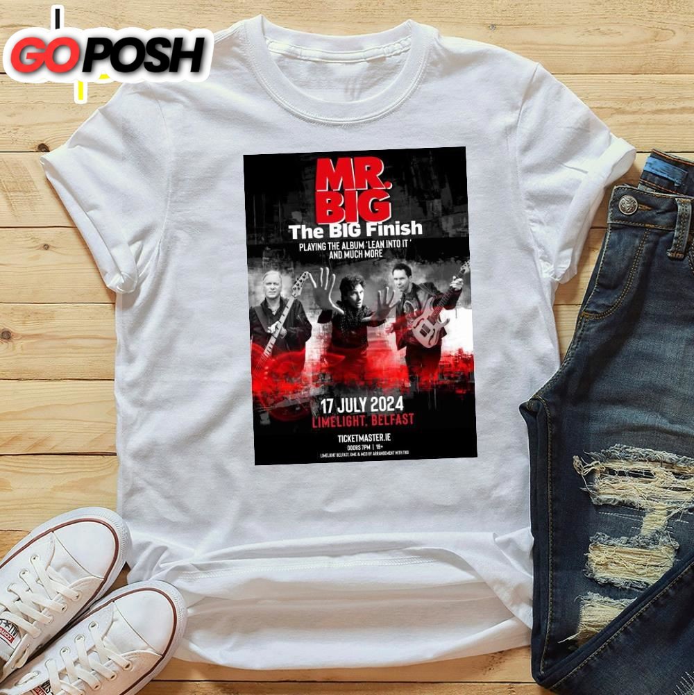 Mr Big Announces 2025 The Big Finish Tour Dates Unisex T-Shirt