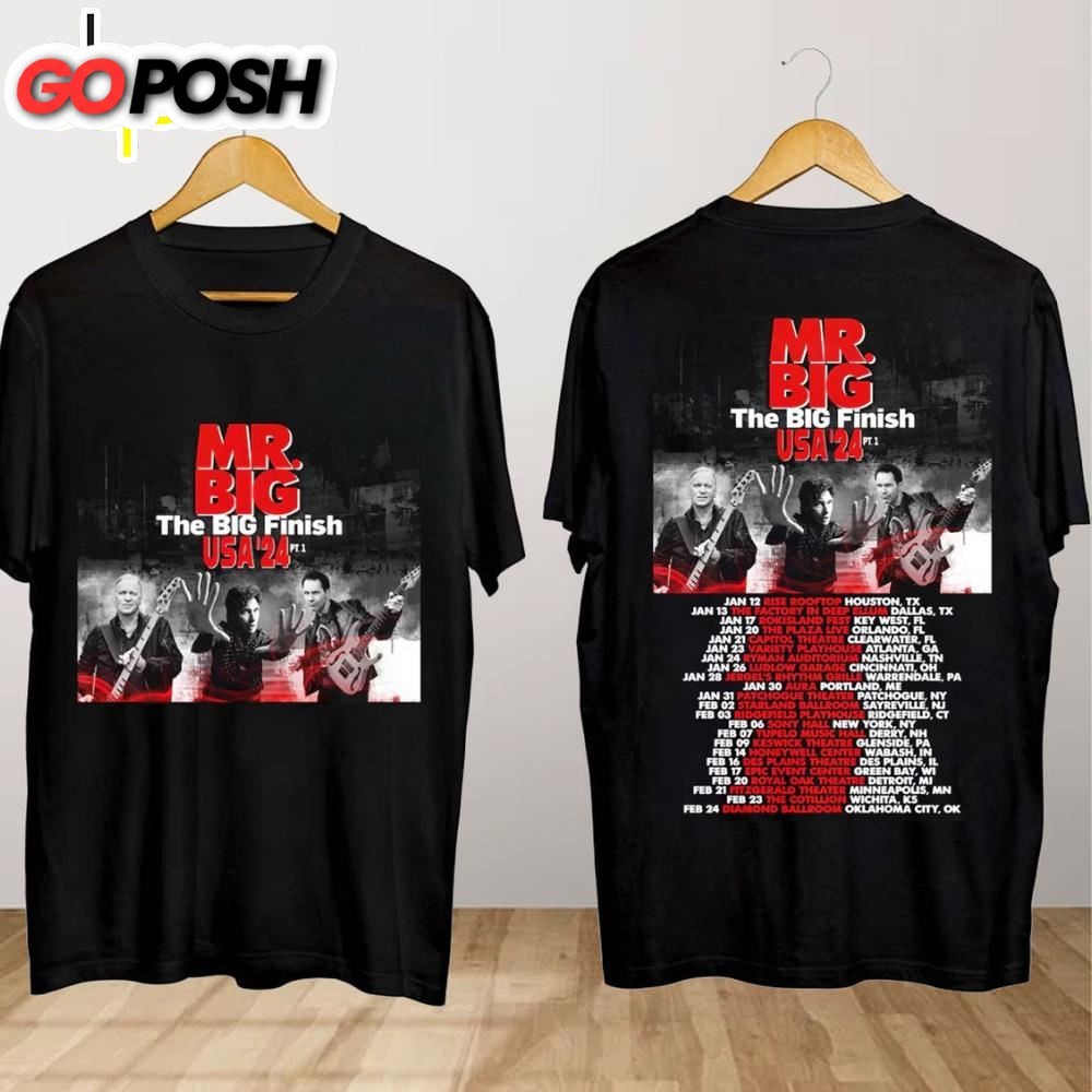 Mr Big The Big Finish Tour 2024 Mr Big Band Concert Shirt