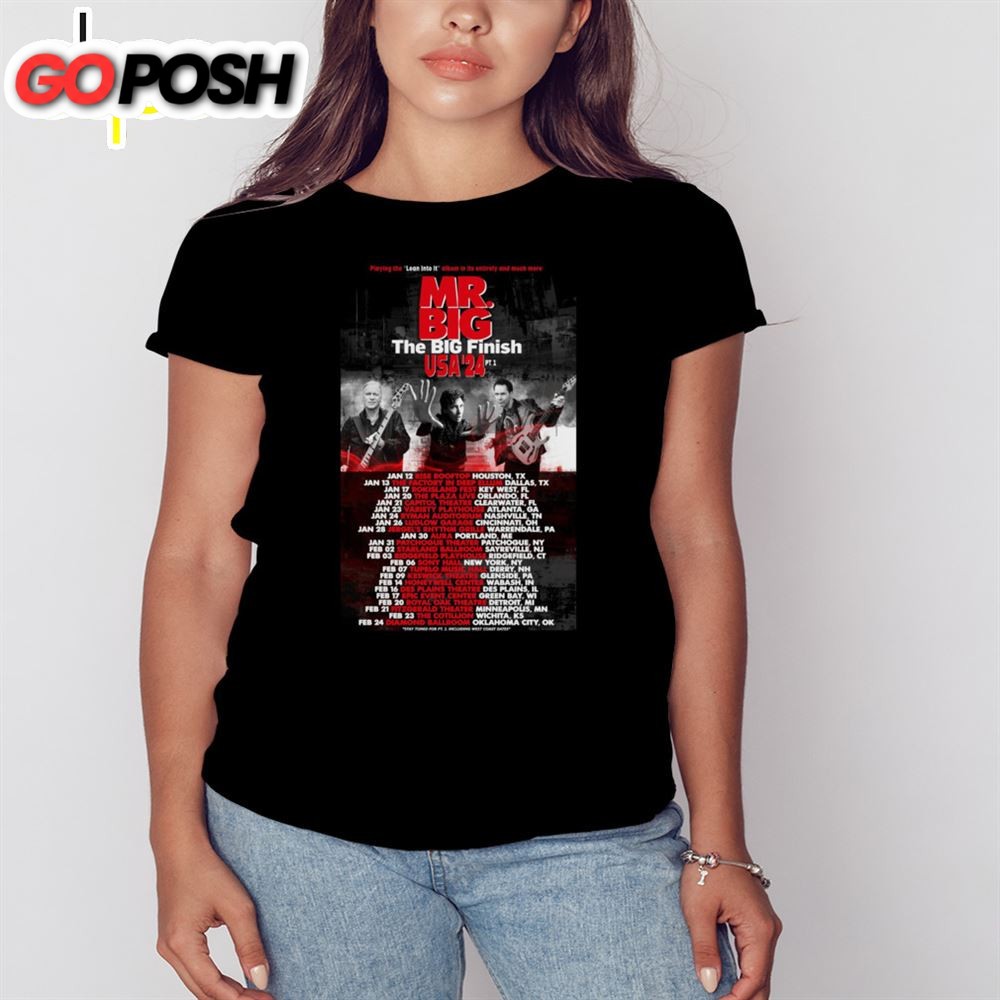 Mr. Big Tour 2025 Poster Shirt