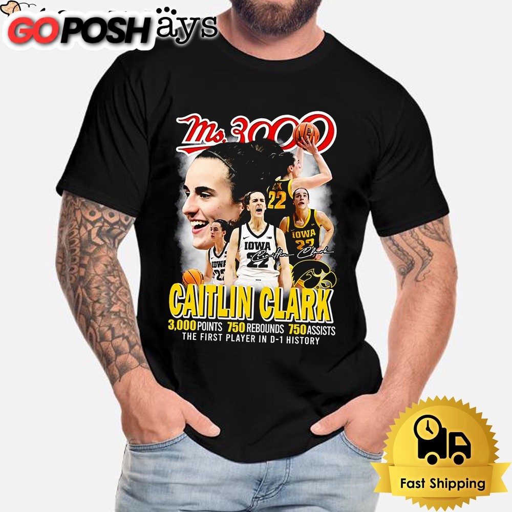 Ms3000 Caitlin Clark D 1 History Unisex T-Shirt