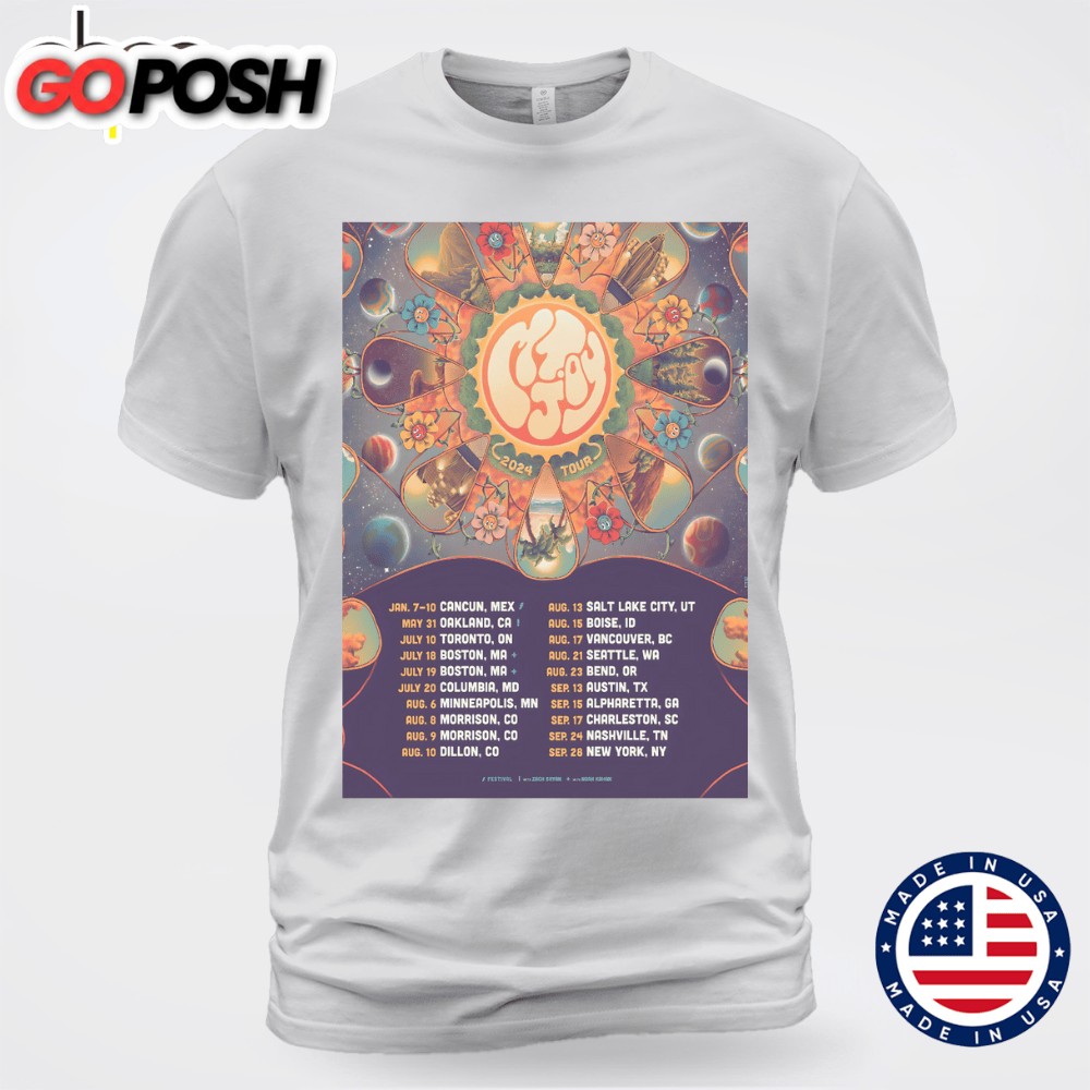 MT. JOY (band) 2025 North American Tour Tee T-shirt