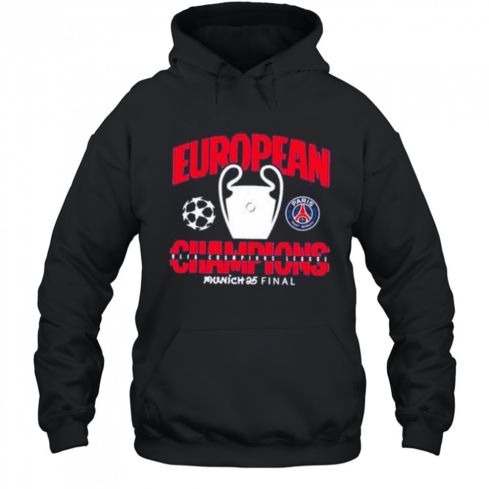 Munich 25 Final PSG UCL Champions 2025 European Champions Graphic T-Shirt