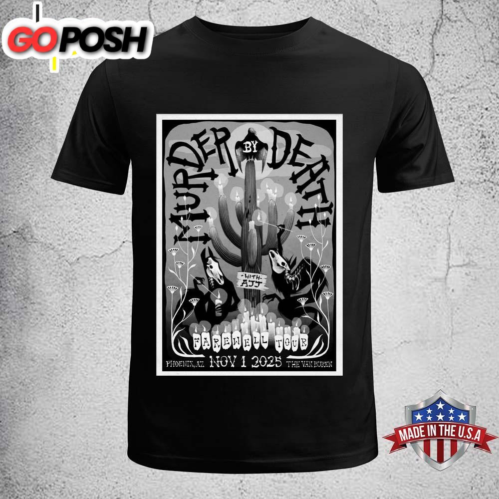 Murder By Death Show Nov 2025 The Van Buren Unisex T-Shirt