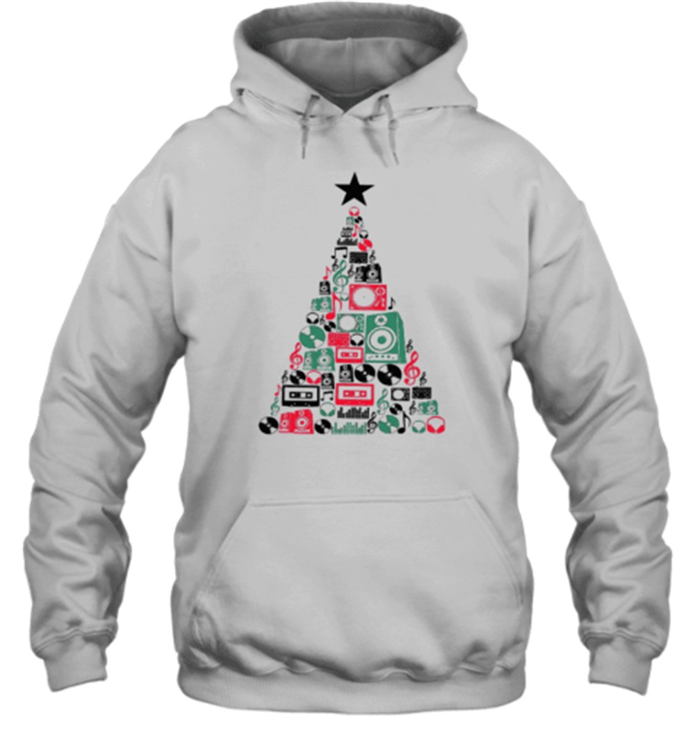 Music CD Tree Christmas Teacher T-Shirt