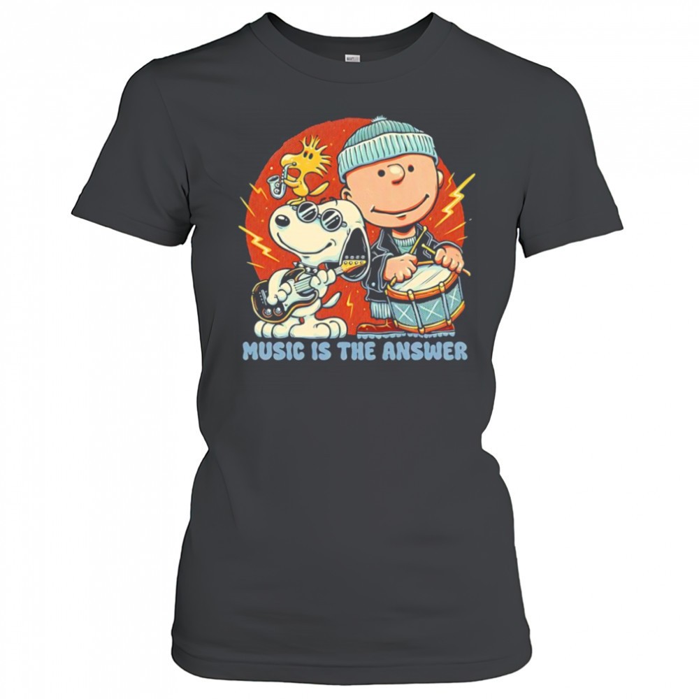 music-is-the-answer-peanuts-shirt-ruhbptvi Music is the answer Peanuts shirt