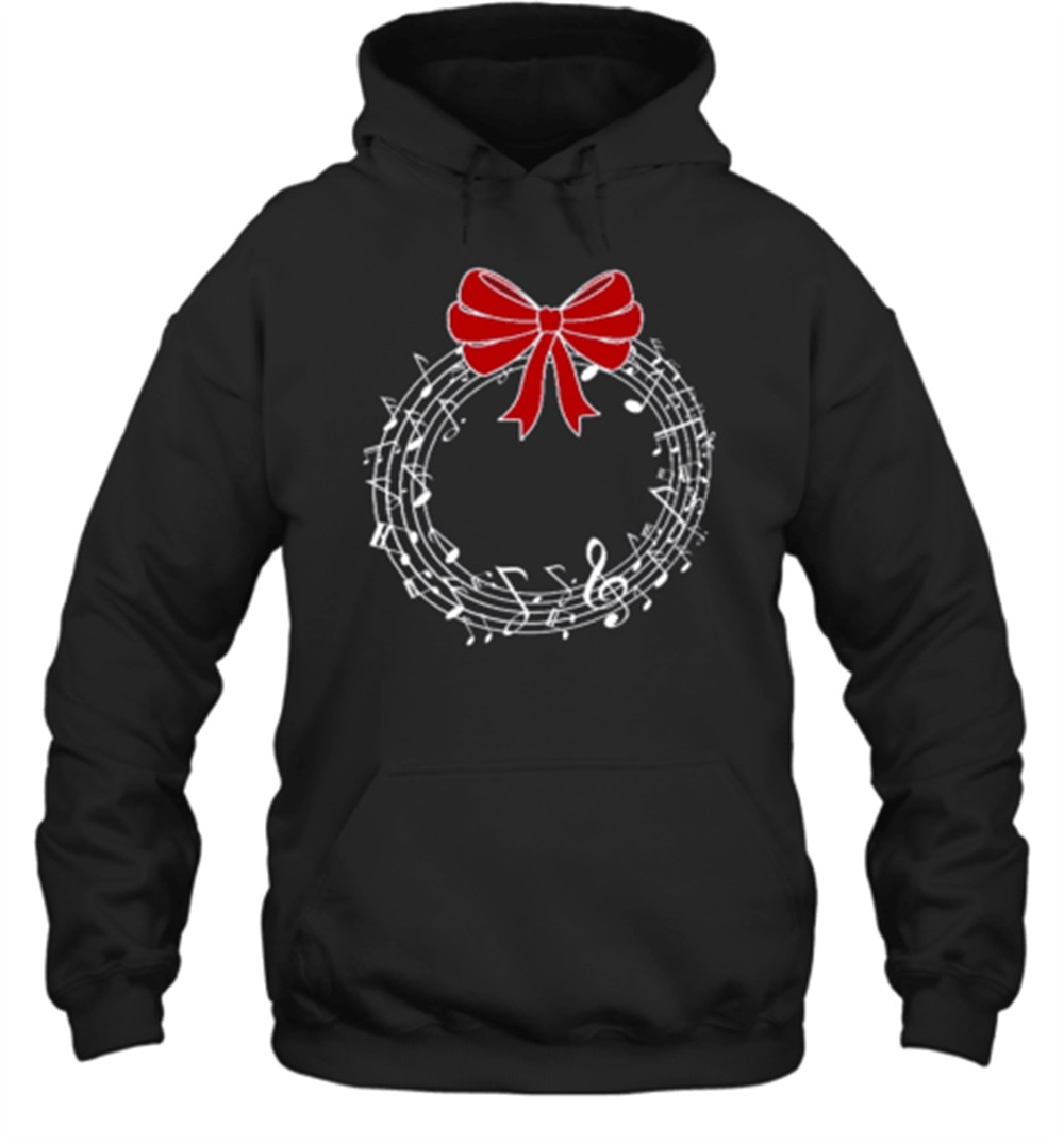 Music Wreath Christmas Teacher T-Shirt