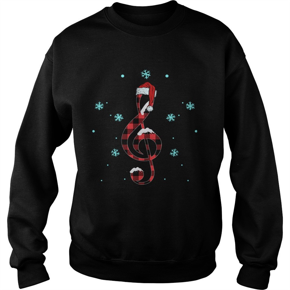 Musical Note Santa Hat shirt