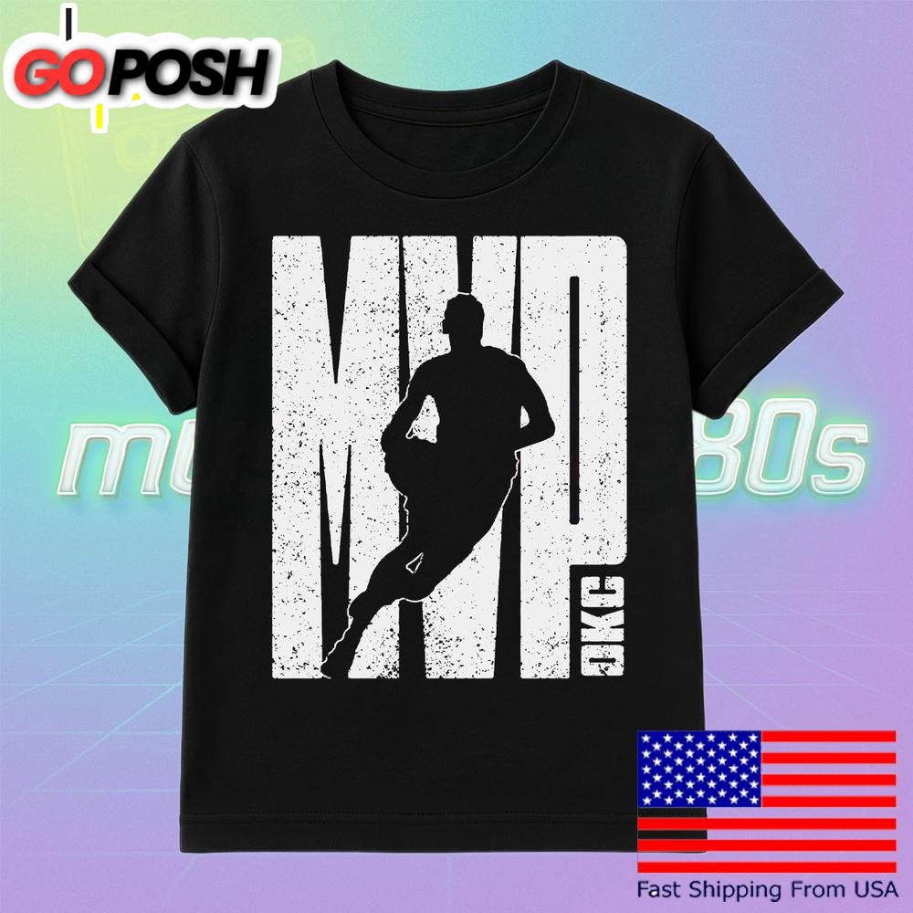 Mvp Okc Basketball Vintage Style Oklahoma City Thunder T Shirt