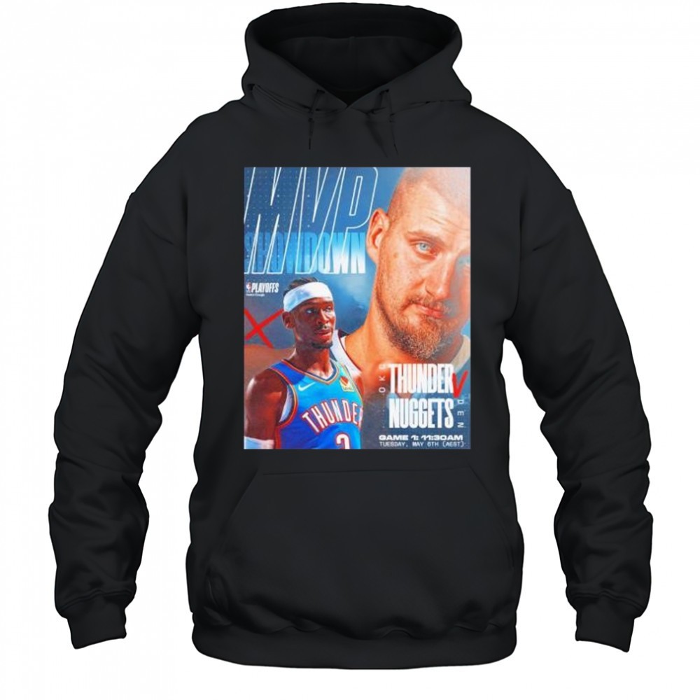 MVP showdown Nikola Jokic and Shai Nuggets vs Thunder shirt