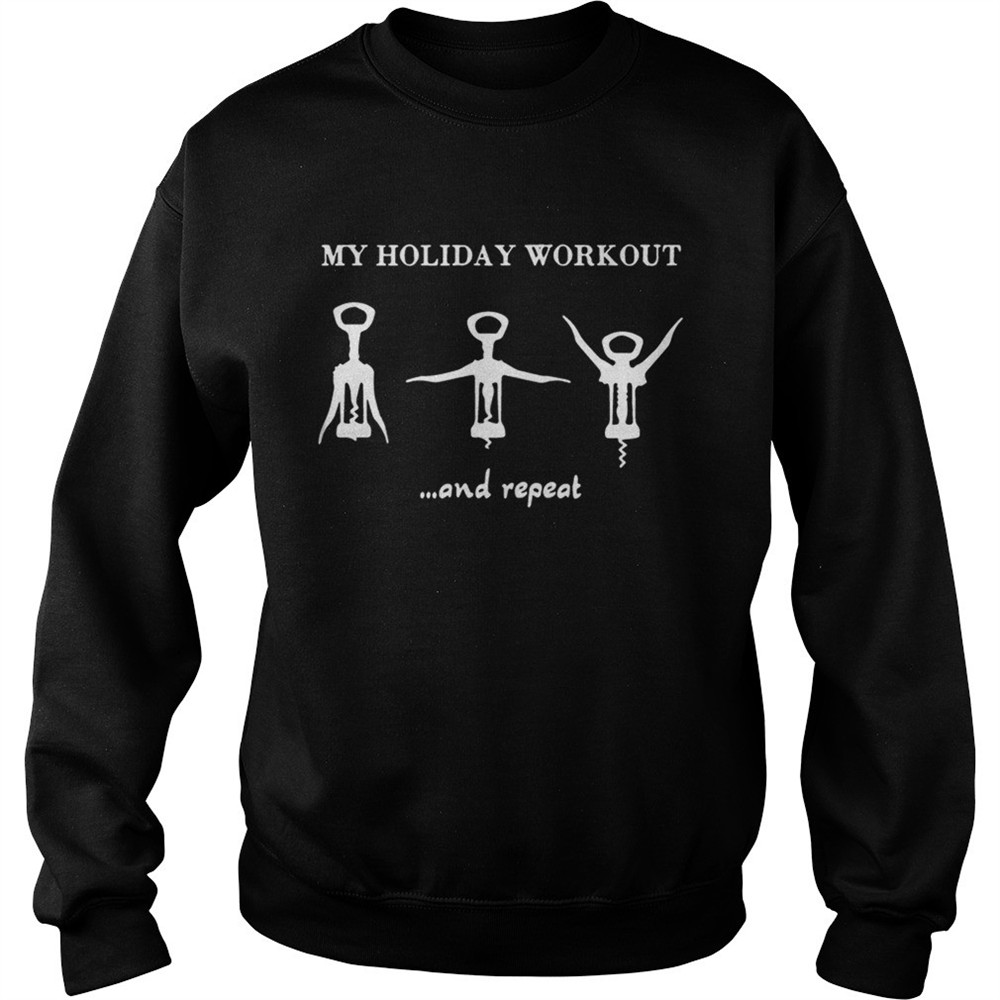 My 5 Holiday Workout and repeat Christmas shirt