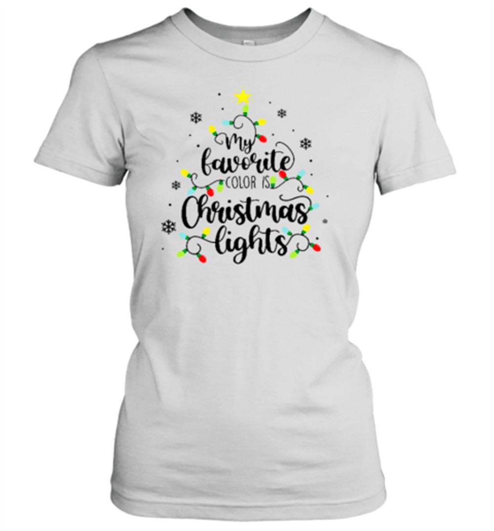 my-favorite-color-is-christmas-lights-teacher-t-shirt-9qpp3rj9 My Favorite Color Is Christmas Lights Teacher T-Shirt