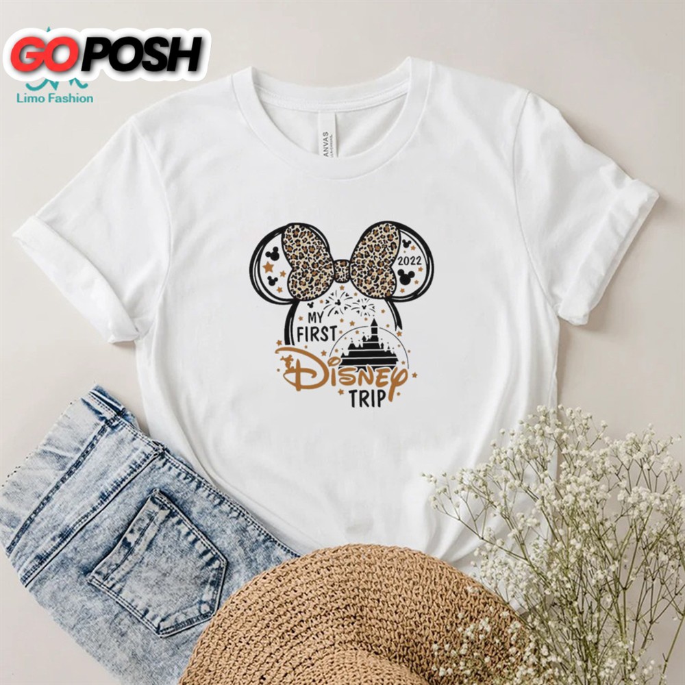 My First Disney Trip Mickey Mouse Disney World leopard Shirt