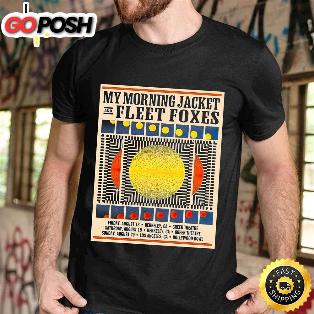 my-morning-jacket-fleet-foxes-announce-west-coast-tour-unisex-t-shirt-52vtxr7g My Morning Jacket & Fleet Foxes Announce West Coast Tour Unisex T-shirt