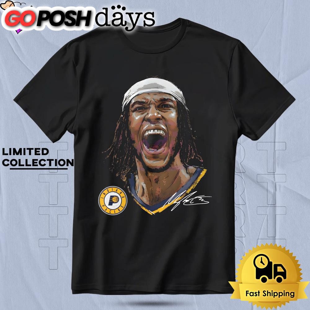 Myles Turner Indiana Pacers Portrait T Shirt