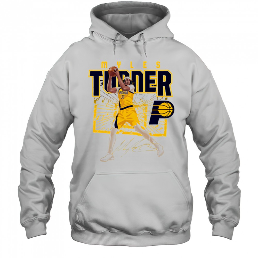 Myles Turner Indiana Pacers Shattered shirt