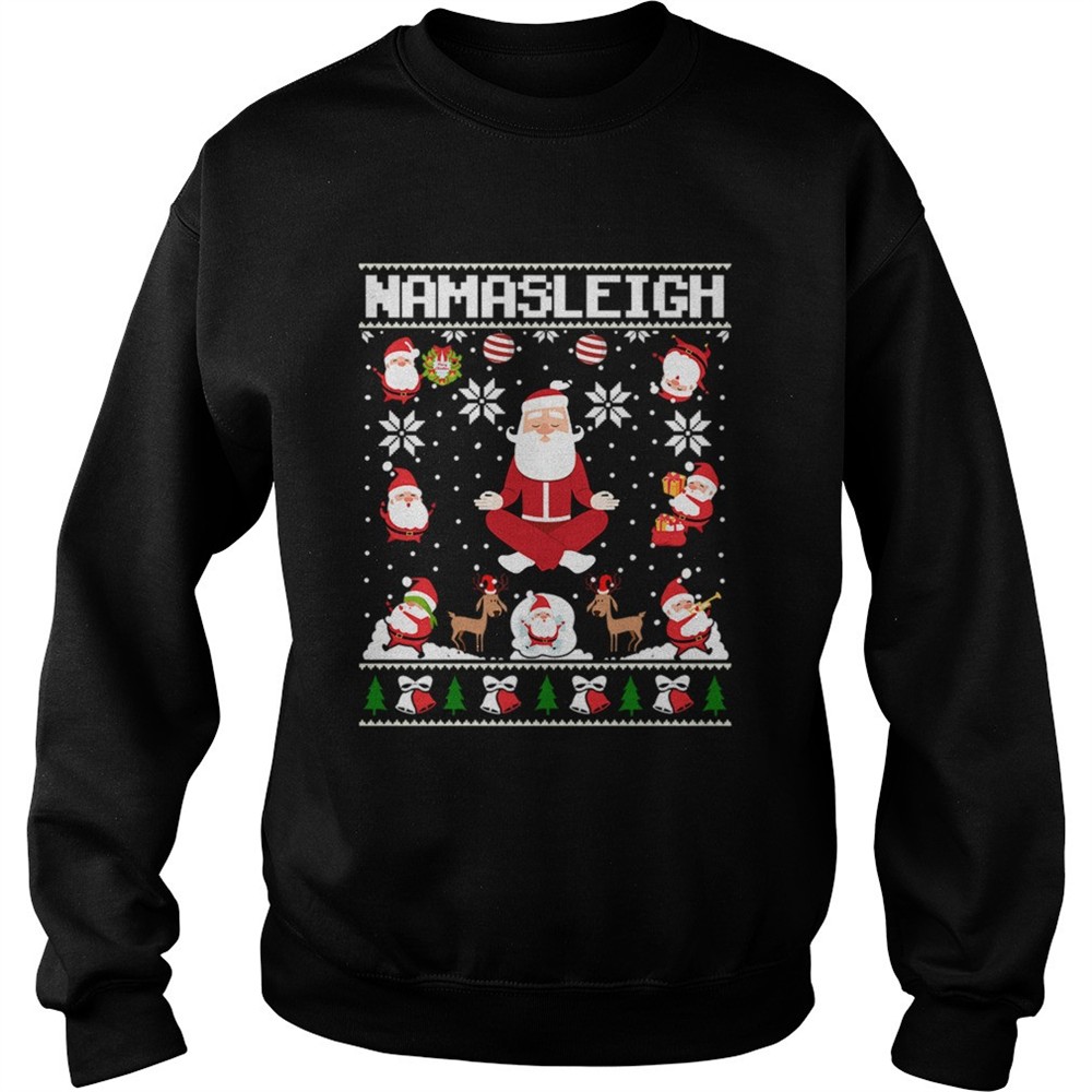 Namasleigh Santa Christmas shirt