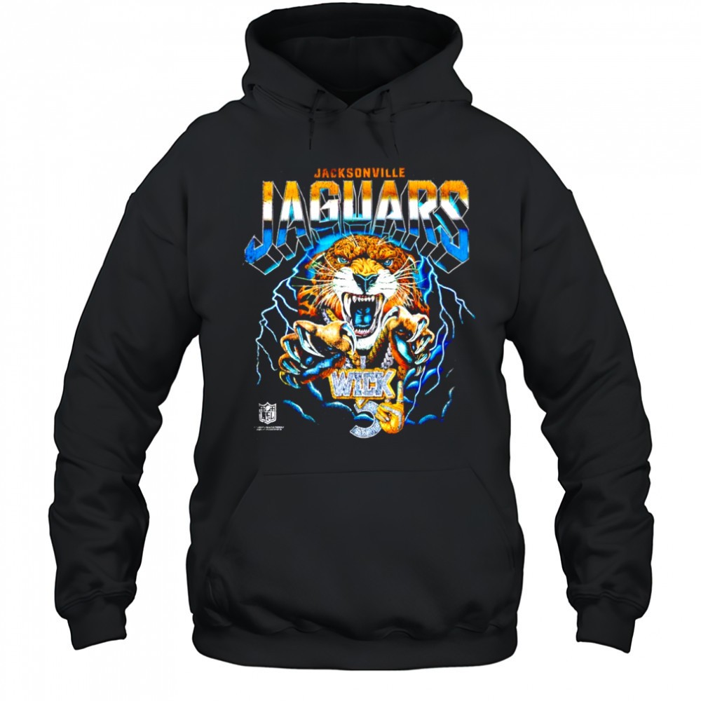 Nardo Wick Black Jacksonville Jaguars Teal Smoke Chain shirt