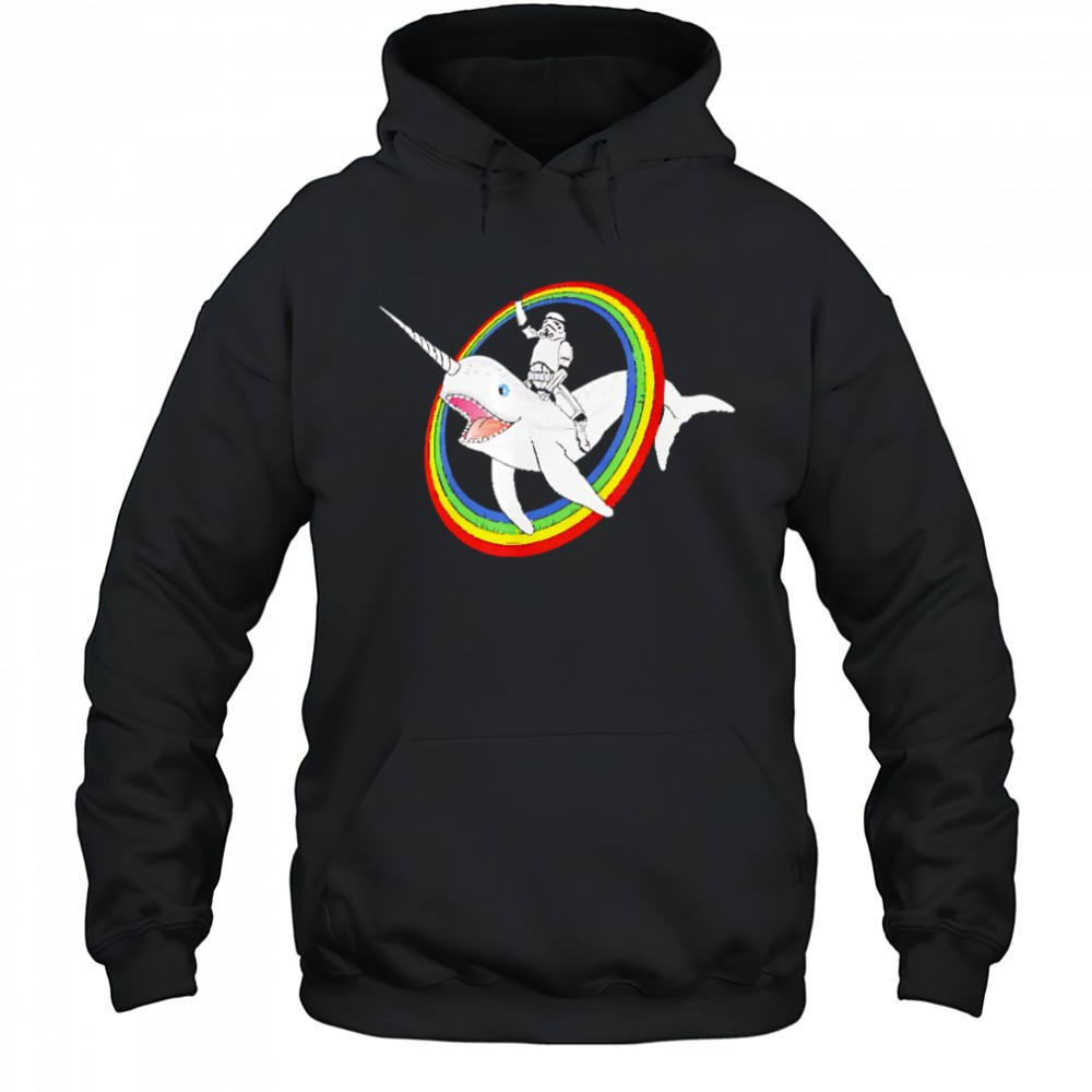 Narwhal Rainbow Stormtrooper shirt