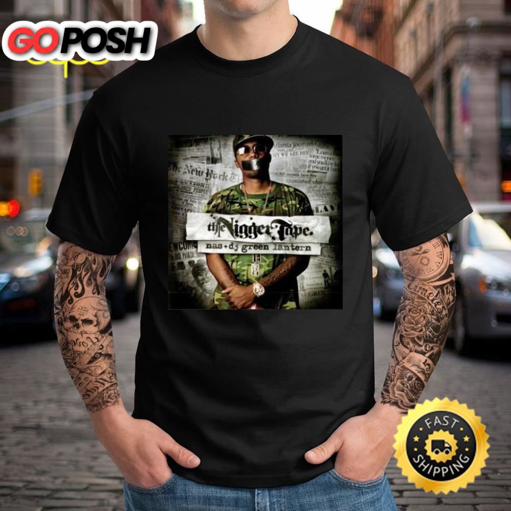 Nas And DJ Green Lantern Mixtape Hiphop 90s Unisex Black T-shirt