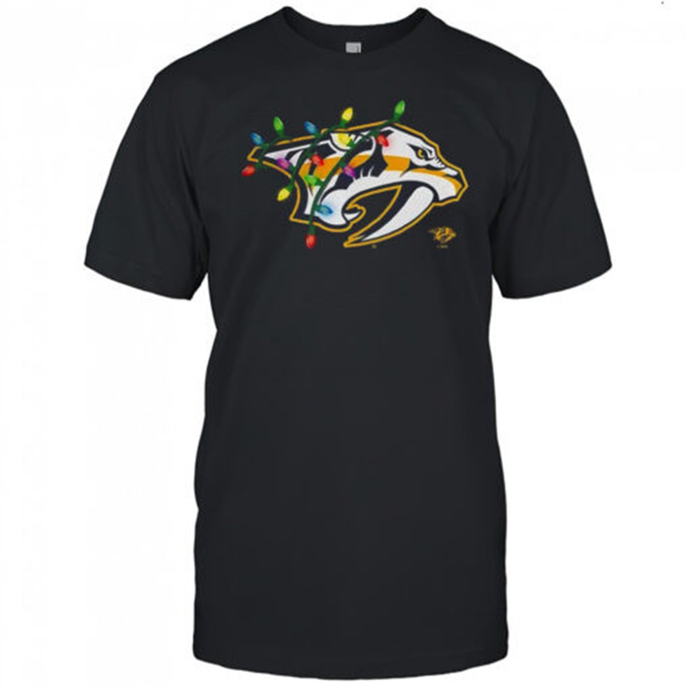 nashville-predators-logo-holiday-merry-christmas-lights-shirt-pgcitv1e Nashville Predators logo Holiday Merry Christmas lights shirt