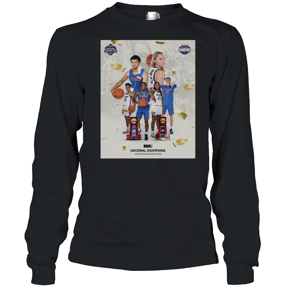 national-champions-uconn-huskies-ncaa-womens-basketball-and-florida-gators-mens-3sg8mfgz National Champions Uconn Huskies NCAA Womens Basketball And Florida Gators Mens Basketball 2025 T-shirt