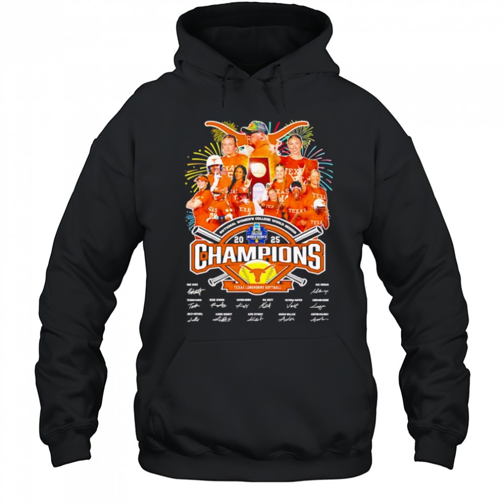 National Womens College World Series Champions 2025 Texas Longhorns softball shirt