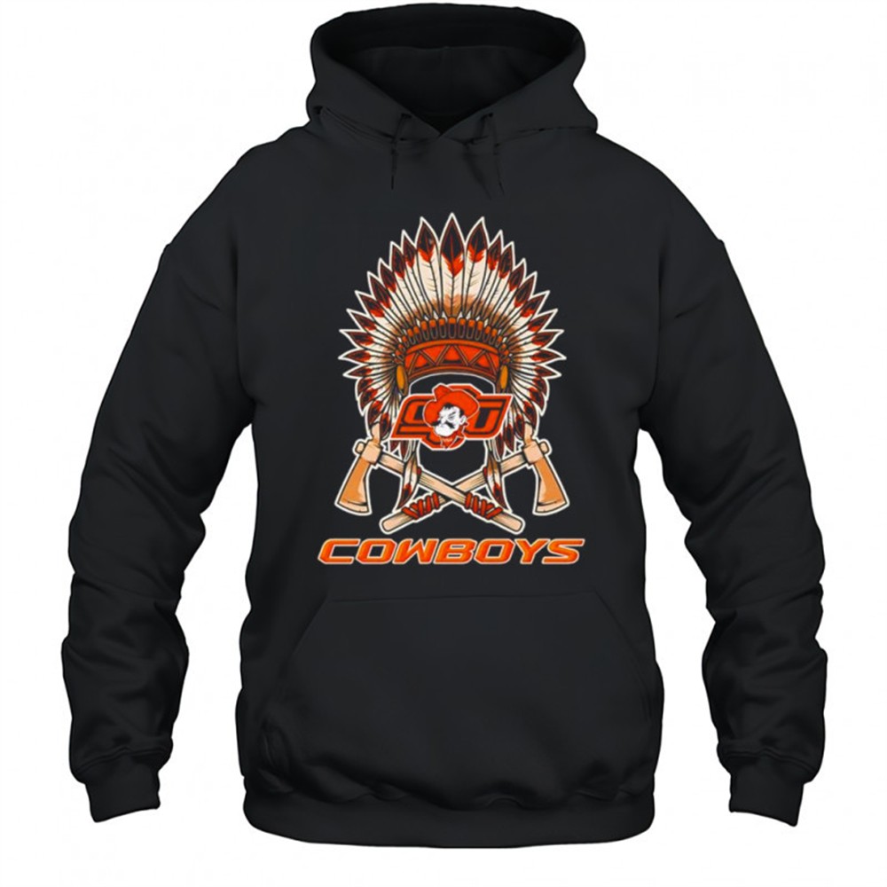 Native American Oklahoma State Cowboys football logo shirt
