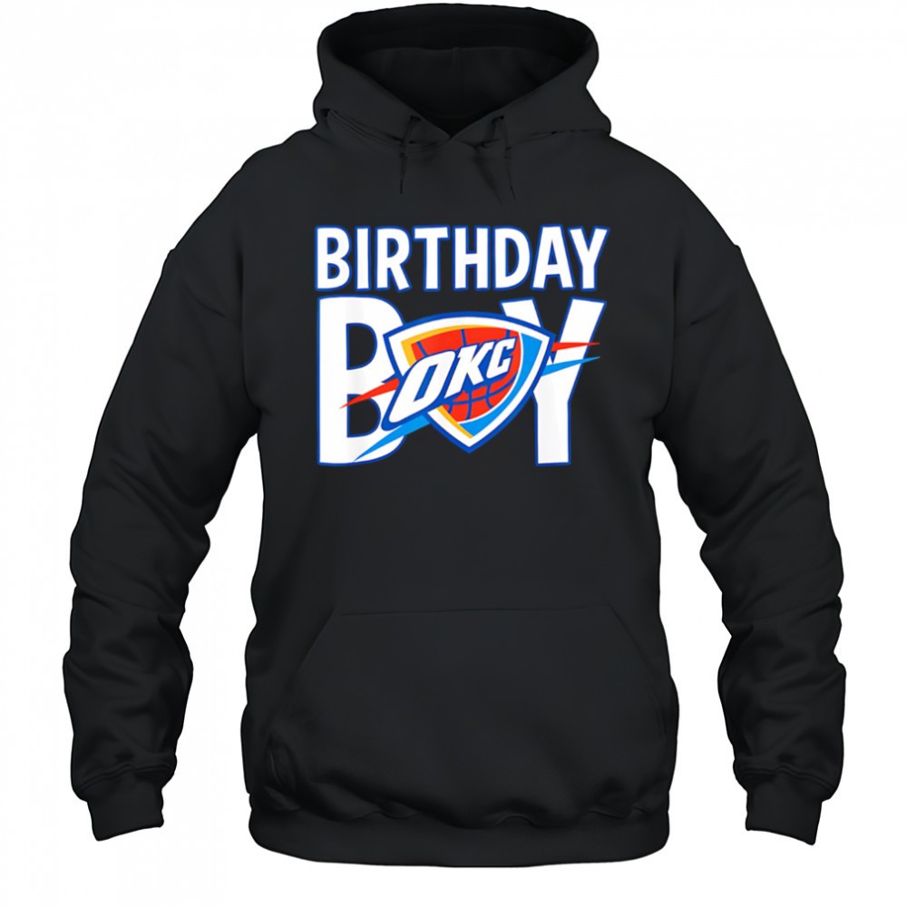 NBA Birthday Boy OKC Thunder logo shirt