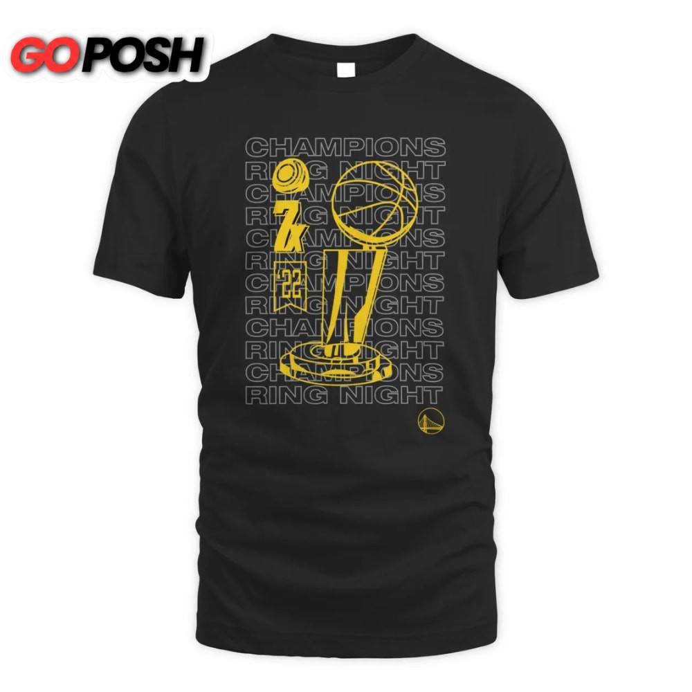 NBA Finals Champions Ring Night Locker Golden State Warriors 2025 T-shirt