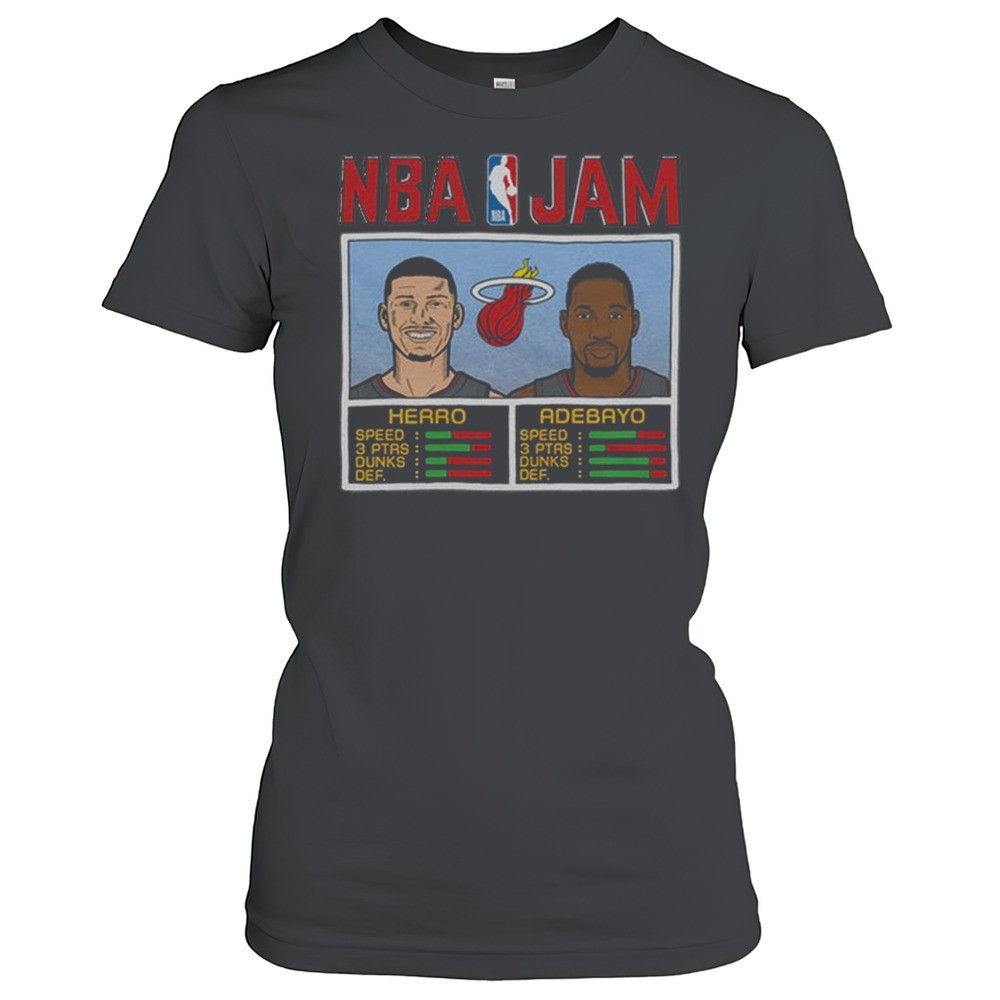 nba-jam-heat-herro-and-adebayo-shirt-7ozxlmnn NBA Jam Heat Herro And Adebayo Shirt