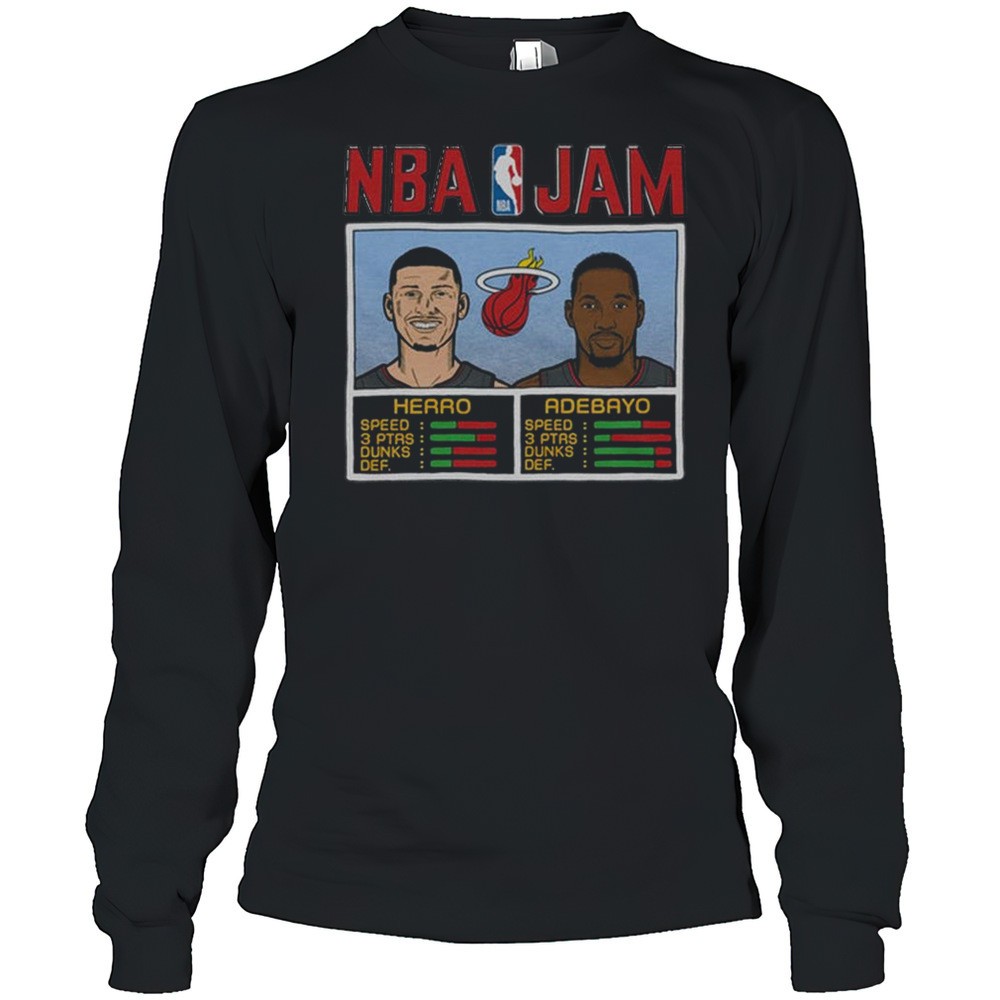 nba-jam-heat-herro-and-adebayo-shirt-7ozxlmnn NBA Jam Heat Herro And Adebayo Shirt