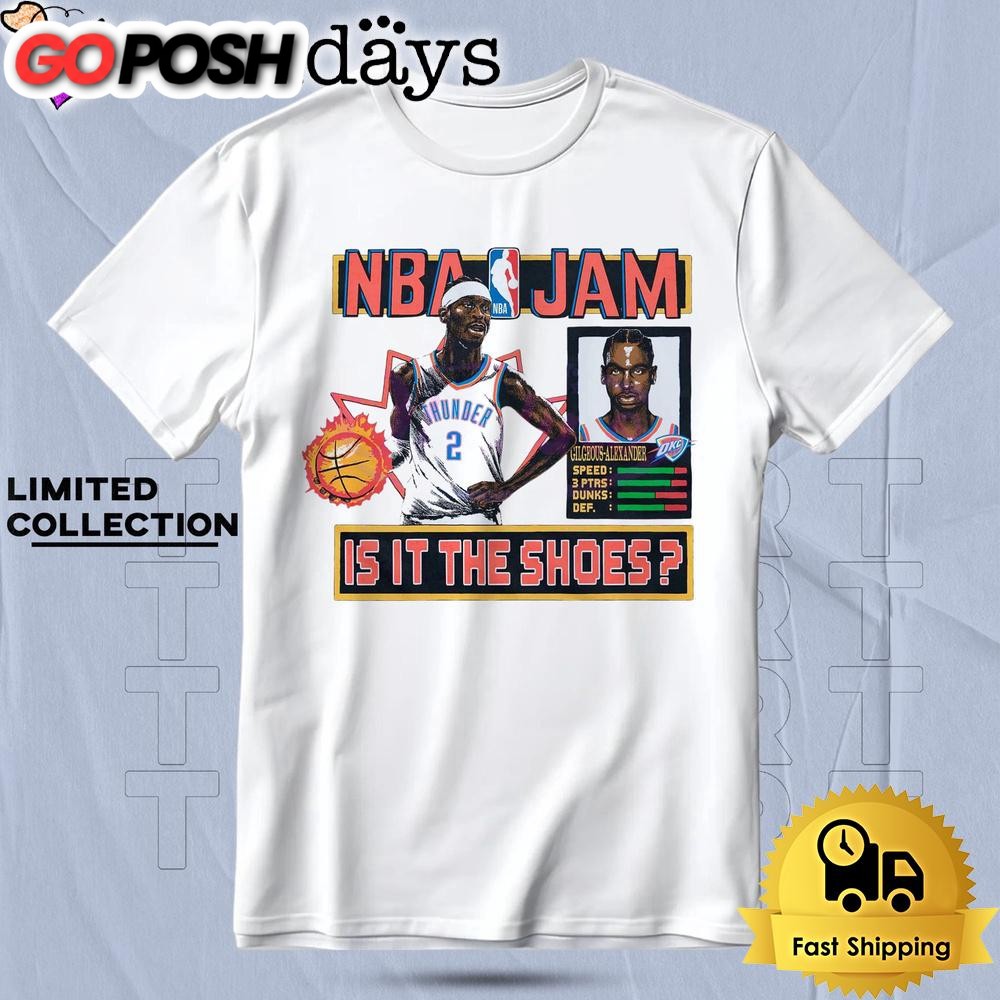 Nba Jam Shai Gilgeous Alexander Thunder T Shirt