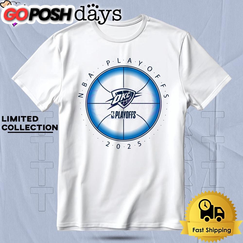 Nba Playoffs 2025 Okc Thunder Basketball T Shirt